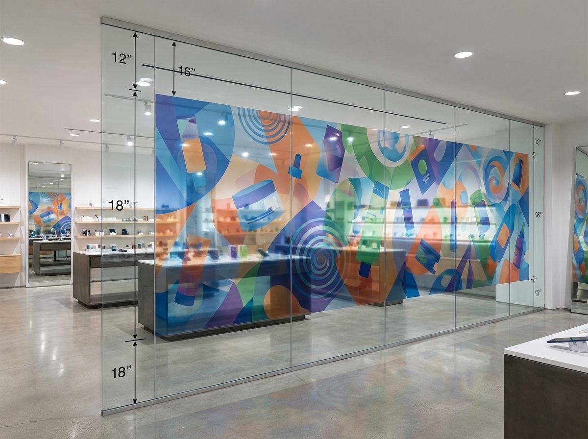 Retail wall print